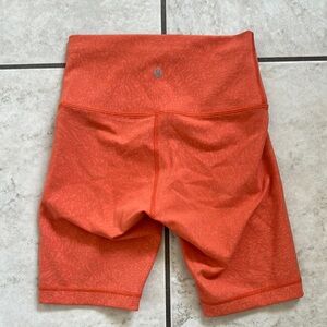 Lululemon Wunder Train High Rise Short Crush Warm‎ Coral